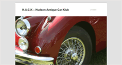 Desktop Screenshot of hudsonantiquecarclub.com