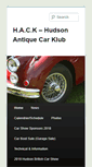 Mobile Screenshot of hudsonantiquecarclub.com