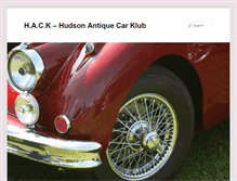 Tablet Screenshot of hudsonantiquecarclub.com